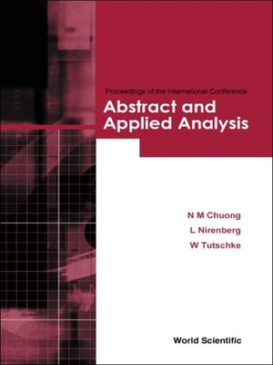 cover image of Abstract and Applied Analysis--Proceedings of the International Conference